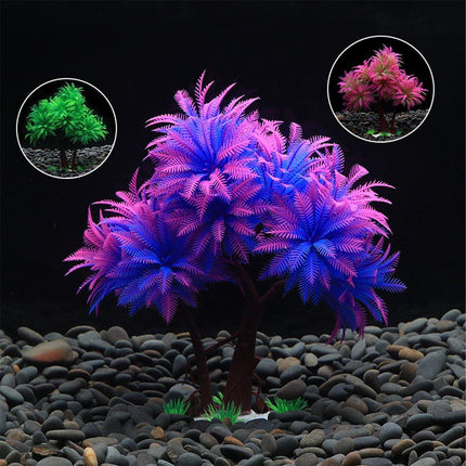 Fish Tank Decoration Artificial Water Grass Ornament Plastic Aquarium Bonsai
