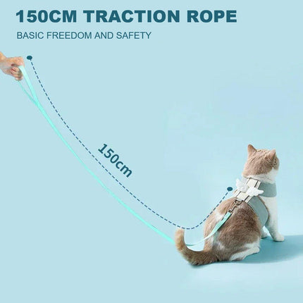 Pet Angel Wings Dog Vest Leash Cat Harness Anti-Break Walking Dog Leash Set