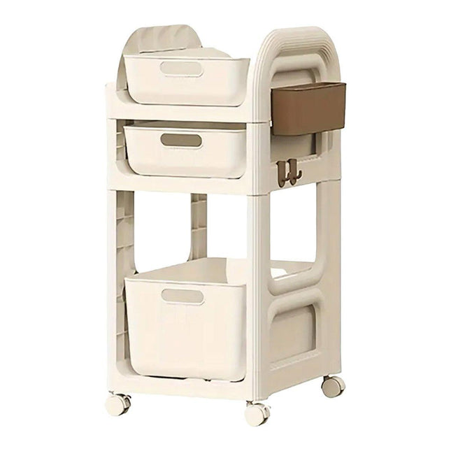 Mobile Storage Trolley Rolling Utility Cart Heavy Duty Organizer with Wheels