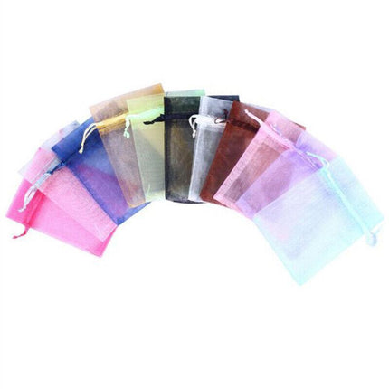 50PCS Organza Bag Sheer Bags Jewellery Wedding Candy Packaging Sheer Bags 13*18 cm - Aimall