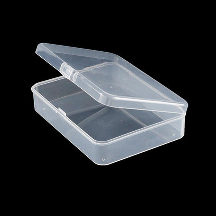 10PCS 11.5cm Clear Plastic Rectangular Storage Box Parts Organizer Container