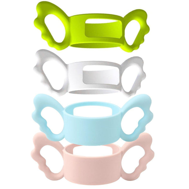 4pcs Universal Silicone Bottle Handle Easy Grip Handles for Water Bottles Cups