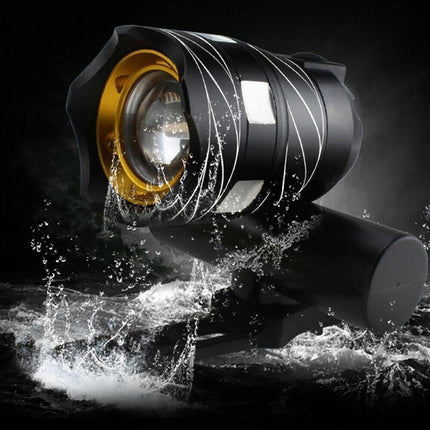 15000LM Front Back Headlight Bicycle Light LED Rechargable Bike USB Waterproof - Aimall