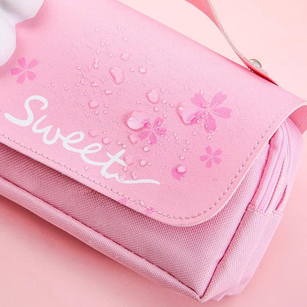 Functional Pencil Case Stationery Bag Pen Holder Storage Organizer for School