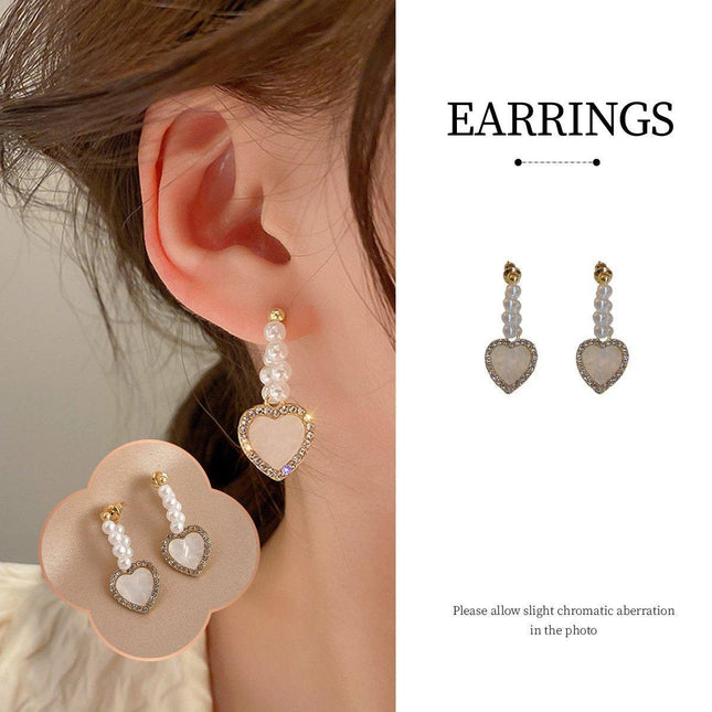 Chic Heart Love Stud Earrings Romantic Gift Women Fashion Jewelry Accessory