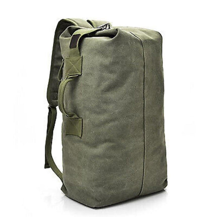 Large Capacity Travel Backpack for Men Outdoor Sports Bag Canvas Rucksack
