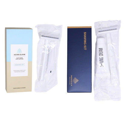 50pcs Hotel Razor and Shaving Cream Set for Guesthouse Bathroom Travel Use