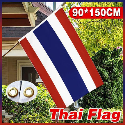 Large Thailand Thai Flag Heavy Duty Outdoor 90 X 150 CM - 3ft x 5ft - Aimall