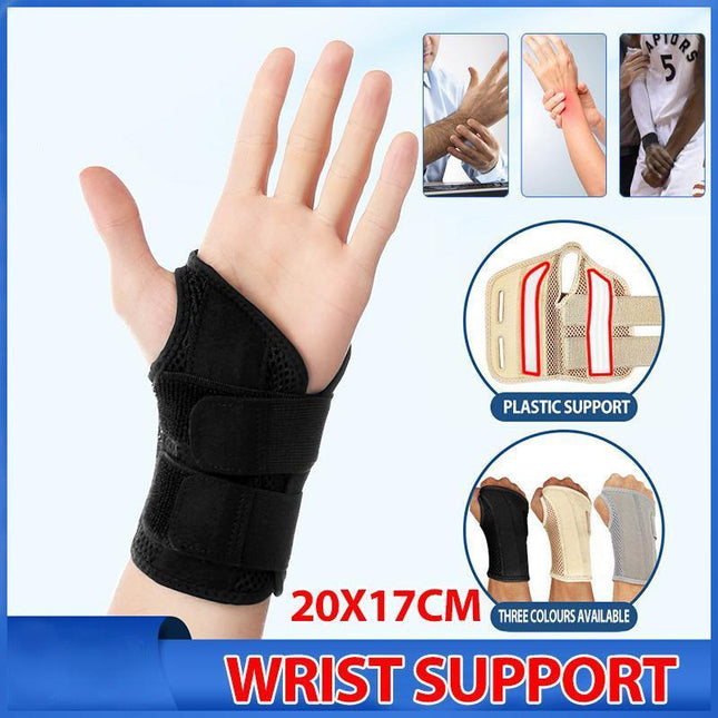 1Pair Carpal Tunnel Wrist Brace Night Sleep Wrist Support Wrist Splint Pain - Aimall