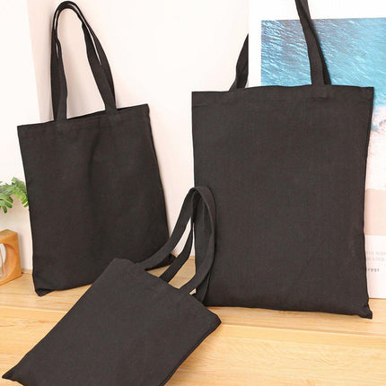 5PCS Canvas Tote Bag Cotton Blank DIY Shopping Shoulder Bags