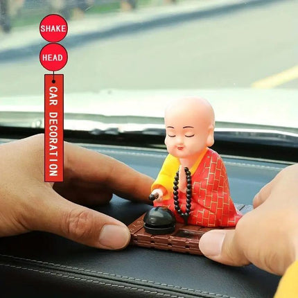 Little Novice Monk Car Ornaments Decorative Figurines Cute Home Office Decor