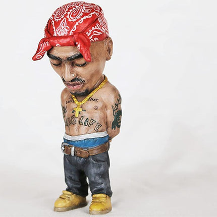 New Rapper Star Cool Hip Hop Guy Ornaments Creative Desktop Statue Home Decorate - Aimall