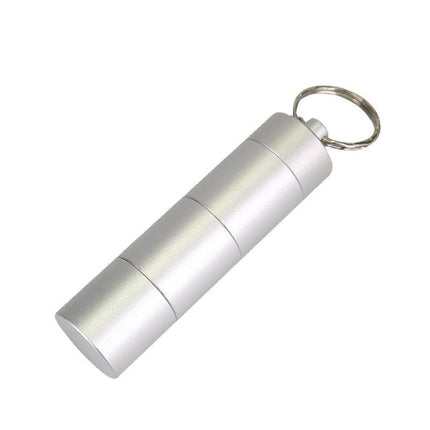 Mini Keychain Aluminum Pill Container Waterproof Medicine Holder Case Keyring - Aimall