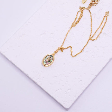 Retro Fashion Style Natural Stone Design Necklace for Women Vintage Jewelry