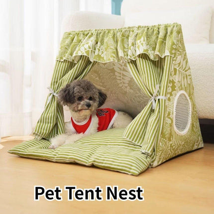 Cat Tent Pet Kennel Dog House Bed Removable Washable Foldable Comfortable Design