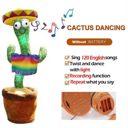 Talking Toy Dancing Cactus Doll Speak Talk Sound Record Repeat Kawaii Funny Toy - Aimall