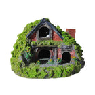Resin Grass House Aquarium Ornament Natural Fish Tank Decoration Hideaway