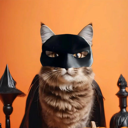 Halloween Bat Mask Cat Mask Pet Costume Accessories for Small Dogs Cats Outfit