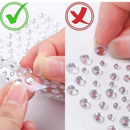 Face Gems Tattoo Eye Jewels Festival Body Crystal Make Up Sticker Diamond Pearls - Aimall