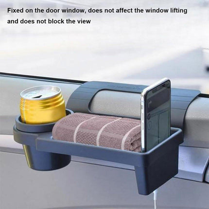 Car Multifunctional Organizer Hanging Storage Box with Cup Holder for Vehicle