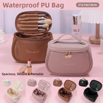 Large Capacity Portable Waterproof Makeup Organizer Bag Cosmetic Storage Box