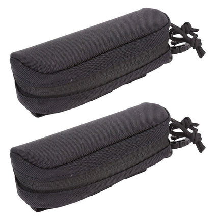 2pcs Nylon Hard Shell Glasses Case Protective Eyewear Storage Organizer Box