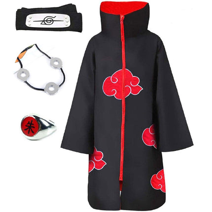 Halloween Ninja Cloak COS Costume Akatsuki Taka Hooded Robe