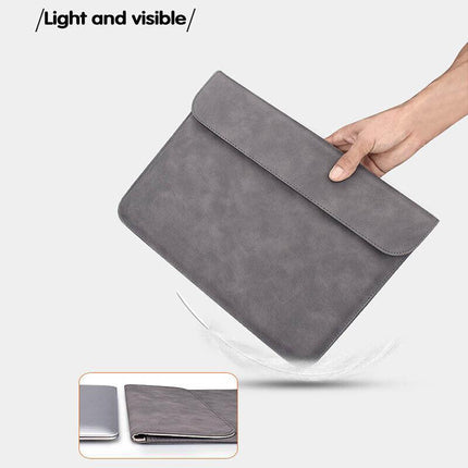 13" Pouch Laptop Bag Cover Leather Sleeve Case MacBook Air Pro Dell Retina - Aimall
