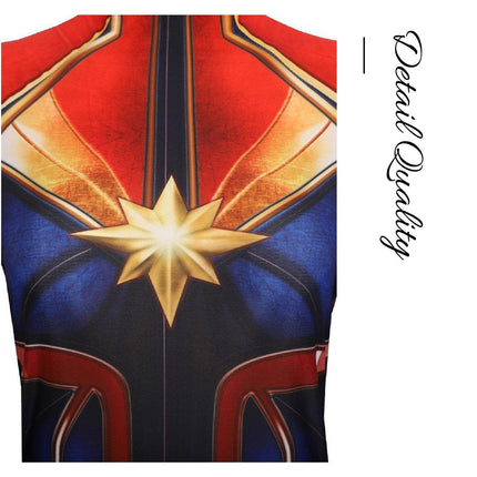 Halloween Cos Leotard Cosplay Cosplay Stage Performance Costume Jumpsuit Christmas Marvel Captain