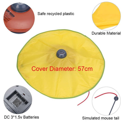 Interactive Cat Toy Electronic Kitten Teaser Moving Mouse Fabric Puzzle Game - Aimall