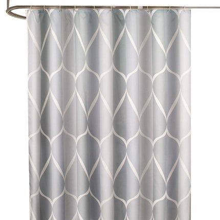 Waterproof Fabric Shower Curtain Simple Bathroom Curtain No Drill Bath Screen