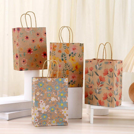 32Pcs Printed Party Paper Bags Tote Bags for Gift Packaging Shopping Favors