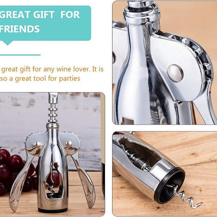 Bottle Opener Cork Screw Wine Bottle Opener Corkscrew winged corkscrew ZincAlloy