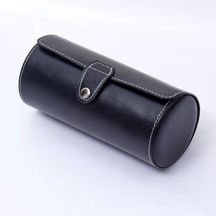 3 Position Cylinder Portable Watch Organizer Storage Case for Watches Jewelry