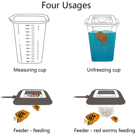 Red Insect Frozen Feeder Cup for Fish Tank Shrimp Feeding Dissolving Ring - Aimall