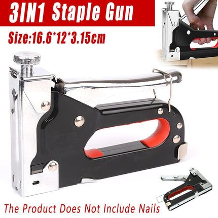 Heavy Duty Staple Gun Fastener Tool Tacker with Staples for Upholstery and Nails
