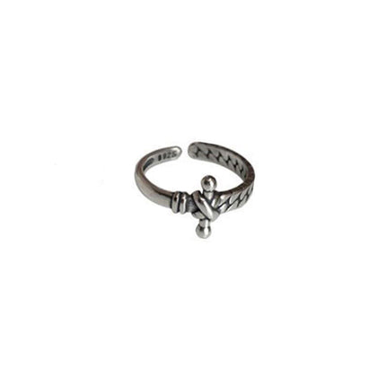 Silver Vintage Index Finger Ring Women Fashion Jewelry Adjustable Statement