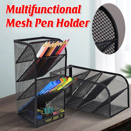Multifunctional Slanting Pen Holder Desk Organiser Pen Holder Stationery Storage