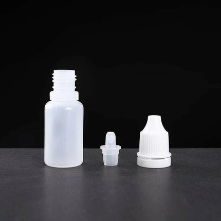 50x Clear Empty Plastic Dropper Bottle Squeezable Eye Drop Liquid Container 5ml - Aimall