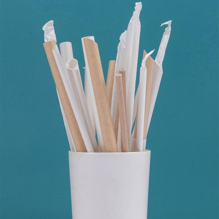 1000-2000pcs Colourful Paper Drinking Straws FOIL Metallic Party BULK SALES - Aimall