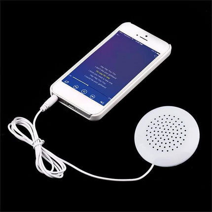 White Mini 3.5mm Pillow Speaker For iPhone iPod CD Radio MP3 MP4 Player - Aimall