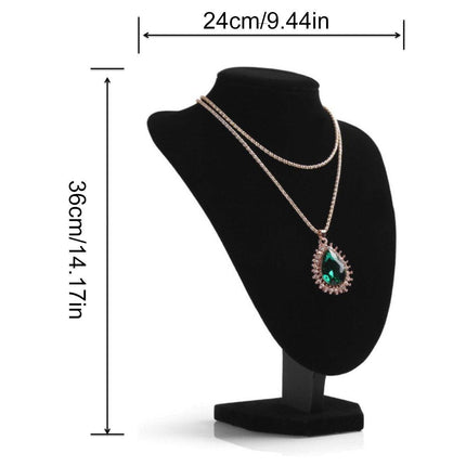 Black Necklace Display Stand Jewelry Storage Organizer for Necklaces and Chain