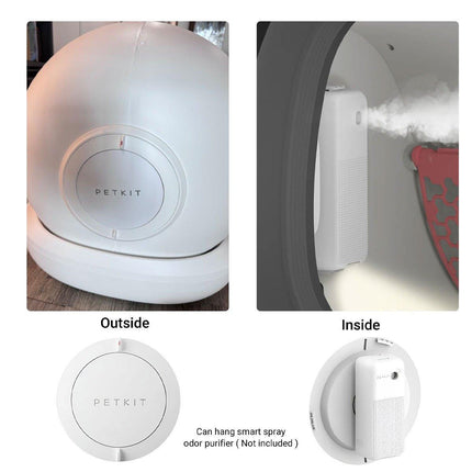Automatic Cat Litter Box Spray Deodorizer Holder for Odor Control and Fresh Air