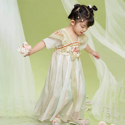 Traditional Chinese Girl Dress Hanfu Style for Performances and Daily Wear