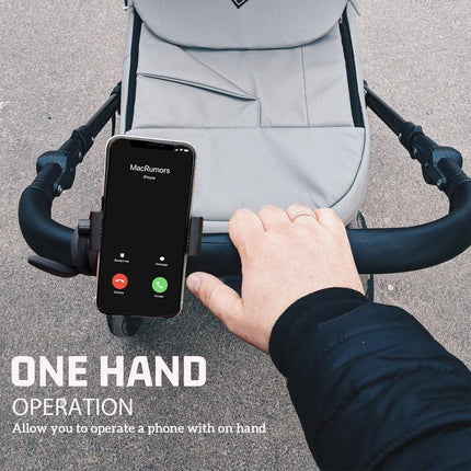 Universal Flexible Phone Holder Silicone Hose Stroller Crib Mount Stand Bracket