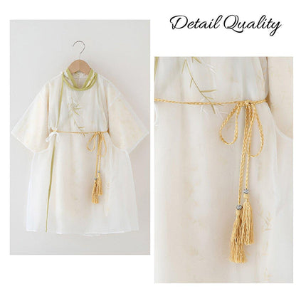 Boy Hanfu Ancient Style Big Sleeve Shirt Chinese Spring Autumn Outfit