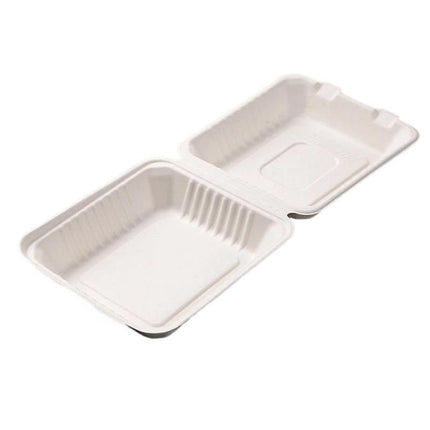 200/250PCS Biodegradable Compostable Ecofriendly Disposable Clamshell Food Box - Aimall