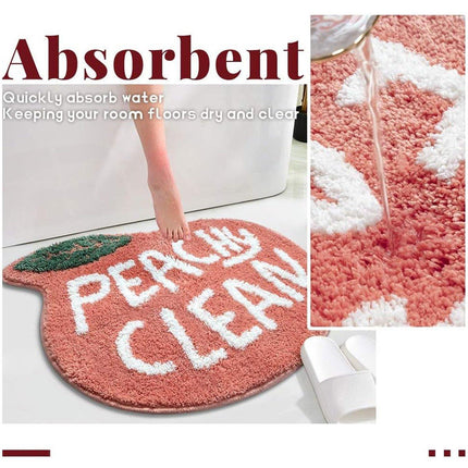 Cute Fruit Bathroom Mat Anti Slip Floor Carpet for Doorway Toilet Soft Bath Rug