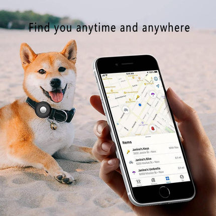 Silicone Pet Protective Case for Airtag Loop Apple GPS Finder Dog Cat Collar - Aimall