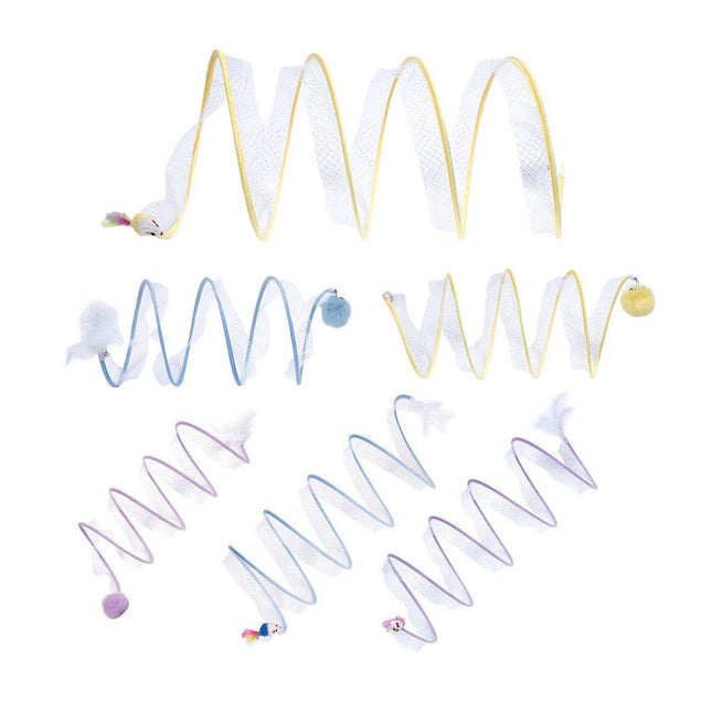 Cat Toy Bundle Tunnel Teaser Stick Feather Mouse Balls Kitten Play Supplies